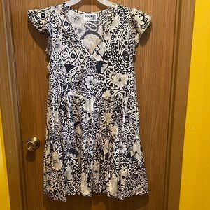 Black and White Floral Dress